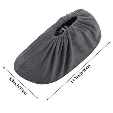 Boot Covers，Reusable Non Slip Shoe Covers for Contractors and Carpet Floor Protection to Keep Floors and Rooms Clean - 5 Pairs（5 different colors）