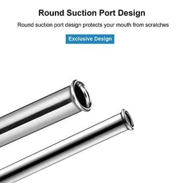 Reusable Stainless Steel Metal Straws,Set of 12 0.24"Wide Gold Drinking Straws for 16-30oz Tumblers,6 Straight 6 Bent with 2 Cleaning Brushes and 1 Travel Case