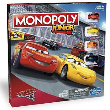 Monopoly Junior: Disney Pixar Cars 3 Edition
