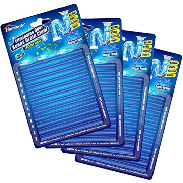 Powerful Enzyme Drain Sticks - Non-Fragile Drain Cleaner for Odor Prevention and Clogs