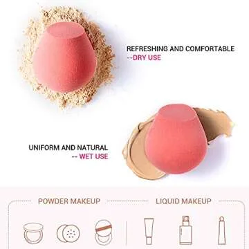 Jessup Makeup Sponge for Flawless Foundation and Creams