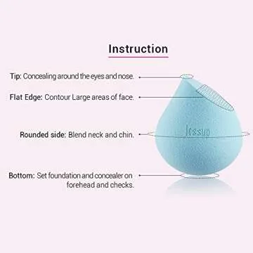 Jessup Makeup Sponge for Flawless Foundation and Creams