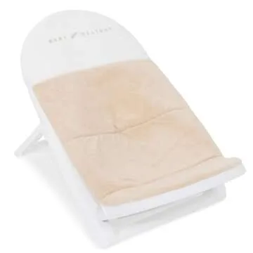 Baby Delight Cushy Nest Cloud Premium Organic Infant Bather | Baby Bath Seat | Comfortable Infant Bath Seat with Support | for Sinks and Tubs | Organic Oat