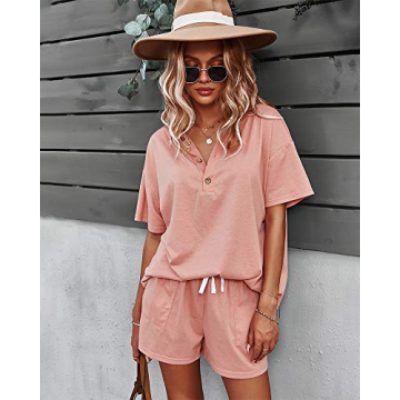 CORSKI Women's Comfortable Lounge 2 Piece Set for Summer