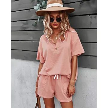 CORSKI Women's Comfortable Lounge 2 Piece Set for Summer