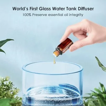 Compact Elegant Glass Essential Oil Diffuser for All Spaces