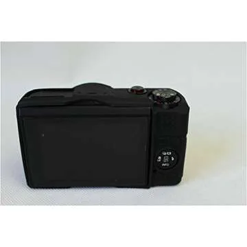 G7 X Mark II Case, BolinUS Fullbody Ultra-Thin Lightweight Rubber Soft Silicone Case Bag Cover for Canon PowerShot G7 X Mark II -Black