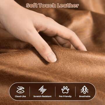 ovios 70" Mid Century Loveseat Sofa for Comfortable Living Rooms