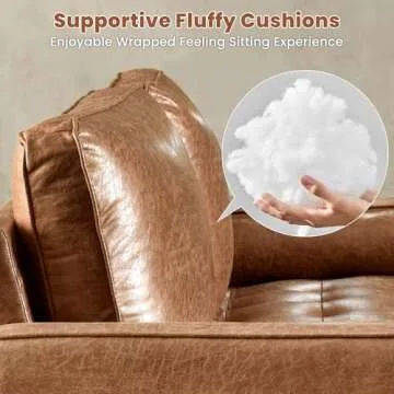 ovios 70" Mid Century Loveseat Sofa for Comfortable Living Rooms