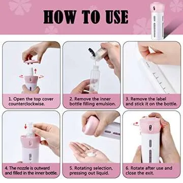 4-in-1 Leak-proof Travel Dispenser Set for Toiletries