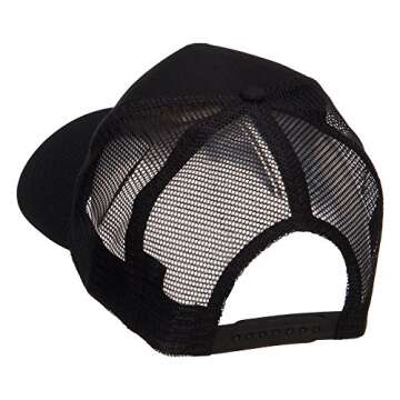 e4Hats.com US Air Force Veteran Military Patched Mesh Cap - Black OSFM