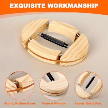 Hat Stretcher 4 Way, Hat Stretcher for Fitted Hats Size 6 7/8 to 8 1/2, Hat Jack Stretcher, Hat Reshaper Fits All Cap - Solid Wood, Heavy Duty of Hat Extender