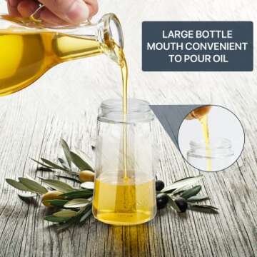 Aililiya Oil Dispenser, 2Pack Olive Dispenser Bottle with Silicone Brush,2-In-1 Dropper Measuring Glass for Kitchen Cooking, Frying, Baking, BBQ Pancake, Air Fryer, Marinating, Red+Blue