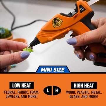 Gorilla Mini Hot Glue Gun with 75 Glue Sticks for Crafts