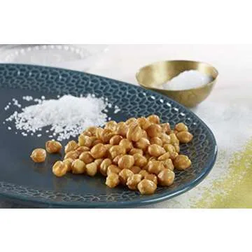 BIENA Chickpea Snacks - Crunchy Roasted Chickpeas - High Fiber Vegan Protein Snacks for Adults and Kids - 10-Pack, 1.2 Ounce Bags - Sea Salt