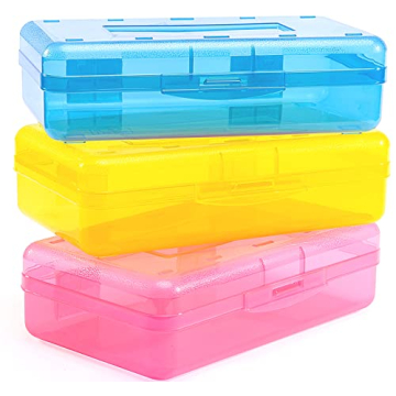 Sooez 3 Pack Pencil Case Set for Organizing Art Supplies