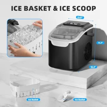 Antarctic Star Ice Maker Machine - Perfect Ice in Minutes