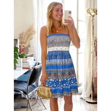 Women’s Summer Dresses Beach Cover-ups Casual Boho Floral Sundress for All Occasions