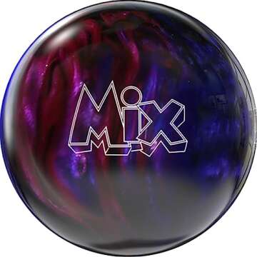 Storm Mix Bowling Ball Black/Purple/Pink 15lb - Best for Strikes