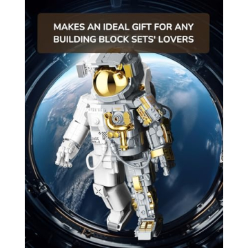 Kimiangel Astronaut Building Block Set for Adults - 966 Pcs