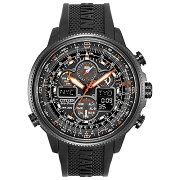 Citizen Men's Promaster Navihawk Eco-Drive Pilot Watch, Atomic Timekeeping, Chronograph, Power Reser...