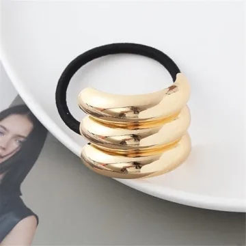 Stylish Papasgix Metal Hair Ties for Thick Hair