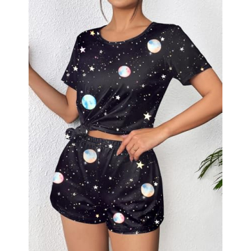 Ekouaer Comfy Women Pajama Set with Pockets