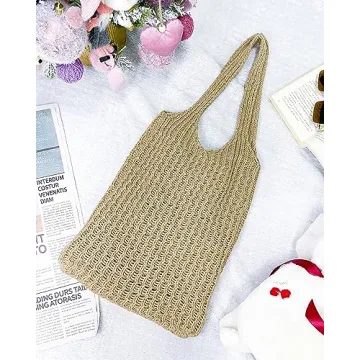 Stizimn Cute Strawberry Tote Bag for Summer Fun