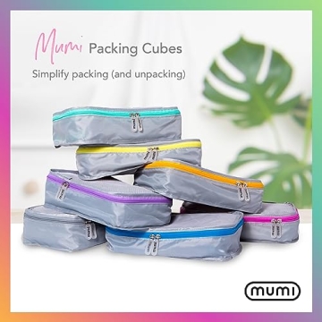 MUMI Stylish Travel Packing Cubes Set for Organized Luggage