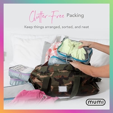MUMI Stylish Travel Packing Cubes Set for Organized Luggage
