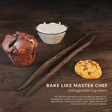 Strongus Madagascar Vanilla Beans - Vacuum Sealed Grade B Vanilla Pods - Rich, Creamy Flavor & Aroma...