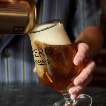 BERO Kingston Golden Pils Non-Alcoholic Beer, 6-Pack Lager-Style Craft Brew, NA Beer by Tom Holland, Golden Taste, Alcohol Alternative Beverages, Drink for Any Occasion