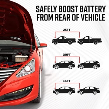 Durable 16-Foot Energizer Jumper Cables for All Vehicles