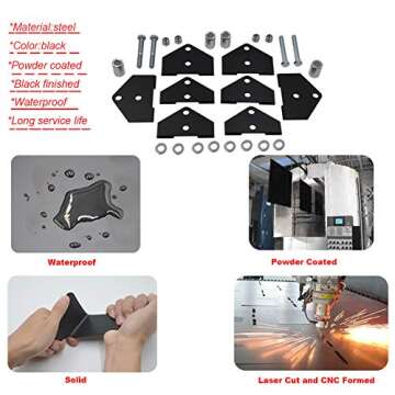 2" Front Rear Full Lift Kit Suspension Rise Mount Brackets Compatible with Polaris RZR 800 EFI Models UTV