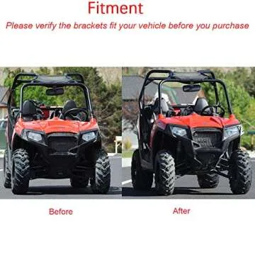 2" Front Rear Full Lift Kit Suspension Rise Mount Brackets Compatible with Polaris RZR 800 EFI Models UTV