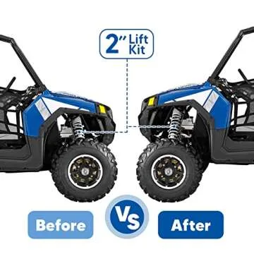 2" Front Rear Full Lift Kit Suspension Rise Mount Brackets Compatible with Polaris RZR 800 EFI Models UTV