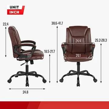 Ergonomic Office Chair with Lumbar Support for Comfort