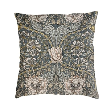 Haruha William Morris Velvet Decorative Pillow Covers 18x18