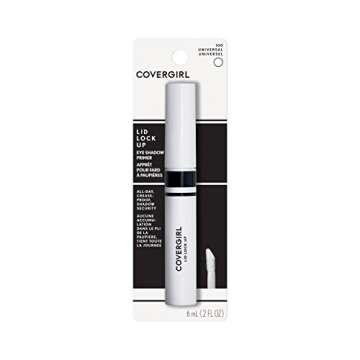 COVERGIRL Lid Lock Up Eyeshadow Primer, Clear, All-Day, Dries Quickly, .06 Pound, Crease-Proof, Shad...