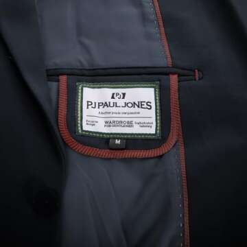 Mens Sport Coat and Blazer Two Buttons Navy Blue Business Blazer Suit Jacket with Pockets Navy Blue XXL