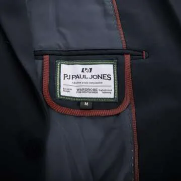 Mens Sport Coat and Blazer Two Buttons Navy Blue Business Blazer Suit Jacket with Pockets Navy Blue XXL