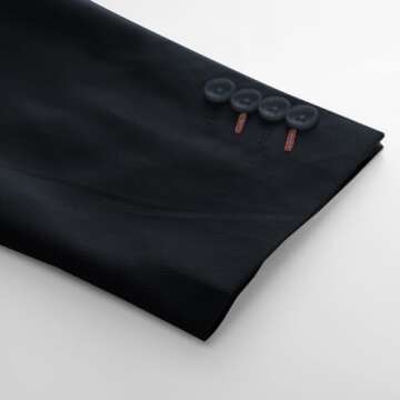 Mens Sport Coat and Blazer Two Buttons Navy Blue Business Blazer Suit Jacket with Pockets Navy Blue XXL