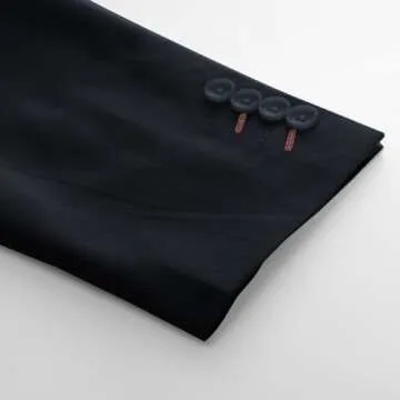 Mens Sport Coat and Blazer Two Buttons Navy Blue Business Blazer Suit Jacket with Pockets Navy Blue XXL