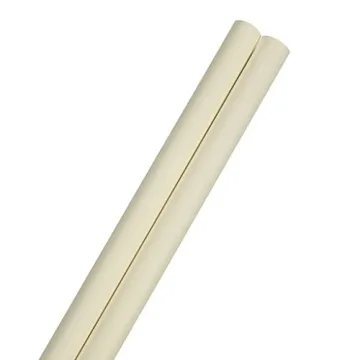 Elegant JAM Paper Ivory Matte Wrapping Paper - 2 Rolls 50 Sq Ft