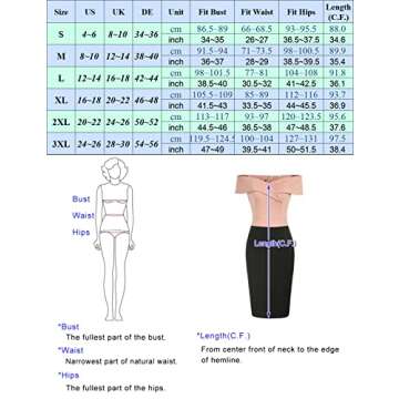 GRACE KARIN Women's Sheath Dresses for Party Colorblock V Neck Ruched Off Shoulder Pencil Dress Black Purple XXL