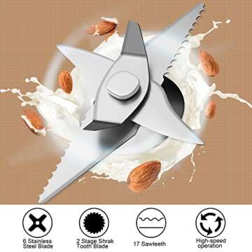 Arcmira Automatic Nut Milk Maker, 20 oz Homemade Almond, Oat, Soy, Plant-Based Milk and Dairy Free Beverages, Almond Milk Maker with Delay Start/Keep Warm/Boil Water, Soy Milk Maker with Nut Milk Bag