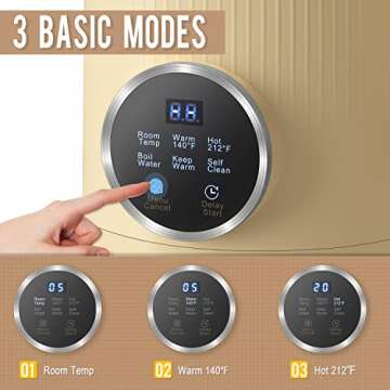 Arcmira Automatic Nut Milk Maker, 20 oz Homemade Almond, Oat, Soy, Plant-Based Milk and Dairy Free Beverages, Almond Milk Maker with Delay Start/Keep Warm/Boil Water, Soy Milk Maker with Nut Milk Bag