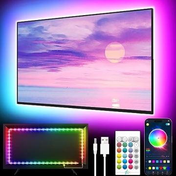 GIPOYENT 16.4FT LED TV Backlight for Ultimate Viewing