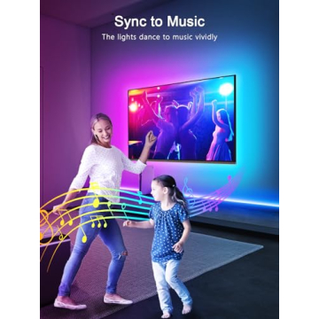 GIPOYENT 16.4FT LED TV Backlight for Ultimate Viewing