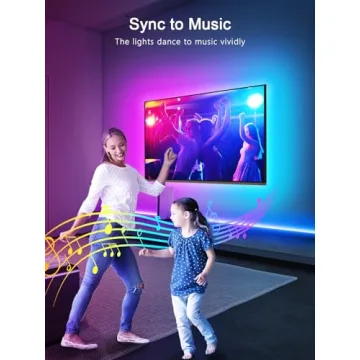 GIPOYENT 16.4FT LED TV Backlight for Ultimate Viewing